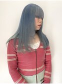 ラベンダーグレージュピンクアッシュミディアムウルフレイヤー