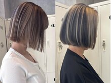 白髪を活かし上級お洒落スタイルに！ハイライトで魅せる【おしゃれ白髪ぼかし】★[ブリーチ/白髪染め]