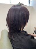 髪質改善トリートメント◎ウルフカット◎ピンクモーヴベージュ