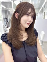 エヌアイ オモテサンドウ(ni omotesando)&nbsp;ワンカールで可愛い！レイヤーカット×ブラウンカラー