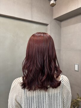 ファビ 渋谷(Fab) くびれヘア/暗めカラー/アプリコットオレンジ/縮毛矯正