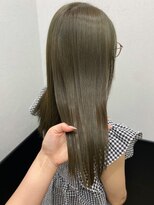 ラグナ(LAGUNA)&nbsp;【オリーブベージュ/ブリーチなしダブルカラー/ロング/20代】