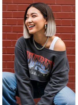 フルショウ 小牧(FURUSHO) シャドールーツ/プレイングカラー/ホワイトグラデーション