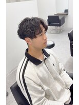 ブライト(BRIGHT)&nbsp;センターパート　波巻きパーマ