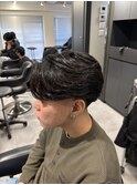 テーパーフェード×フェザーパーマ(栄/伏見/メンズ)