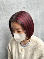 クレア 下北沢(CREA)&nbsp;ワンホンレイヤー/ミルクティーブロンド/ダークブルー/下北沢