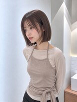 フォト 新宿三丁目(foto)&nbsp;髪質改善縮毛矯正地毛風ストレート切りっぱなしボブ