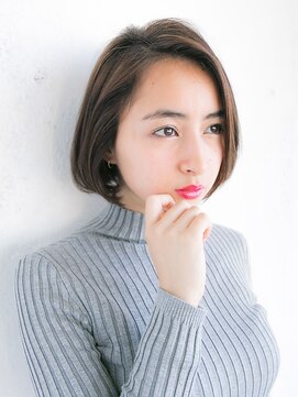 リリアン 表参道(relian) かきあげバングでクールボブ！！