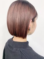 ヴェルダ 池袋店(verda)&nbsp;コーラルピンク×シンプルボブ