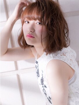 ジャストビューティサンク 上大岡(Just Beauty CiNQ) 【just hair CINQ上大岡】ゆるふわ Aライン ボブ ミディ