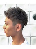 アップバング刈り上げショート【短髪ツーブロック】