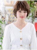 ★くせ毛風ミニボブ大人かわいい束感ショート20代30代40代★8