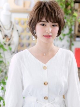 カバーヘア イヴ 戸頭店(COVER HAIR EVE) ★くせ毛風ミニボブ大人かわいい束感ショート20代30代40代★8