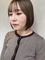 エニフ(ENIF) ☆切りっぱなしボブ ベージュカラー 大人かわいい ☆