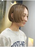 明るめボブ/大人かわいい/美髪/こなれミディ/地毛風カラー/18
