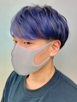 マックス フォー ヘアー(MAX FOR HAIR)&nbsp;【デザインカット】ハイトーンブルー×マッシュショート