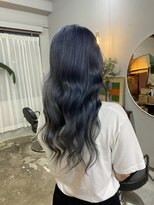 チャプター 問屋町(chapter)&nbsp;ケアブリーチダブルカラーパープルグレージュレイヤーカット韓国