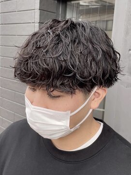 アビー(ABEY) 波巻きスパイラルパーマ刈り上げマッシュ