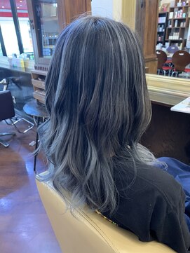 シャンプーボーイアネックス(SHAMPOO BOY Annex) グレー×バレイヤージュbyERINA