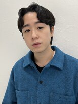 ロイ 南青山 表参道(ROI)&nbsp;メンズニュアンスパーマセンターパートメンズスパイラルパーマ