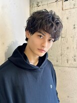 ルービック なかもず(Rubik's)&nbsp;カルマパーマ/アッシュブラック/ダークアッシュ