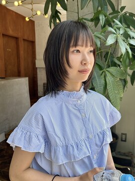 アペロ 柏(Apero) ダークグレー☆ウルフボブ