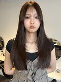 レイヤーカット/髪質改善/ブリーチなしダブルカラー/韓国ヘア