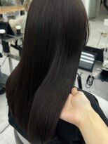 ビューブルー 亀戸錦糸町(VIEW BLUE)&nbsp;◎ 美髪カールマロンブラウンロングセミディ似合わせ前髪