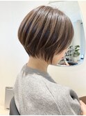 大人可愛いマッシュショートボブウルフカット◎30代40代50代60代
