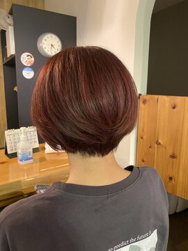 サンシップ(sun ship) ピンクブラウンショートボブ