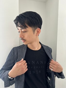 ロンドアベニール 北千住(Lond avenir) スパイキーショートスペインカールニュアンスパーマメンズ