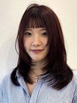 ビューブルー 亀戸錦糸町(VIEW BLUE)&nbsp;美髪カールシアーカラーピンクブラウンエアリーロングセミディ