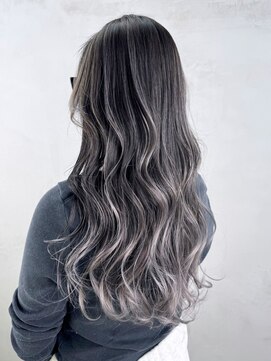 アルバム 銀座(ALBUM GINZA) 韓国ヘアロング美髪おくれ毛顔周りレイヤー_ba545432