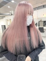 ツキ 横浜店(tuki)&nbsp;ミルクティーベージュダブルカラーケアブリーチインナーカラー