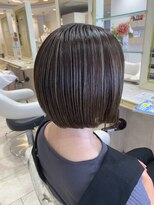 アッシュ 仙川店(Ash)&nbsp;40代50代60代脱白髪染め白髪ぼかし似合わせショートボブ髪質改善