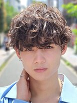 レタッチバイフィフス(RETOUCH by fifth)&nbsp;原宿波巻きスパイラルパーマシャドウパーマメンズマッシュ束感