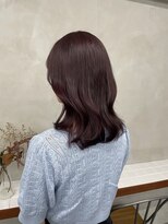 ニコ トウキョウ 渋谷(nico TOKYO)&nbsp;ダブルカラーチェリーレッドピンクブラウン韓国レイヤーロング