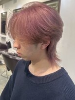 イリ 梅田(ili)&nbsp;センターパート/ココアブラウン/フェザーパーマ