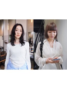 印象を大きく変える顔周りデザインも、こだわりカットでデザイン性抜群のスタイルでオシャレに◎