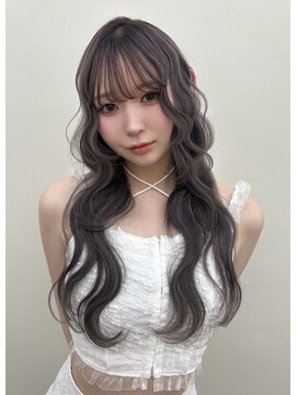 レイヤー×透明感ラベンダーグレー