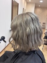 テーラヘアー 公津の杜店(TELA HAIR)&nbsp;波巻き×グレーベージュ