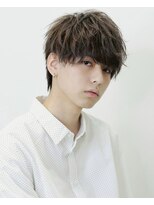 メンズサロンAlo 渋谷 #メンズカット#メンズパーマ#眉毛#ブリーチ#縮毛矯正#MEN'S特化&nbsp;ニュアンスパーマ/センターパート/波巻きツイストスパイラル渋谷