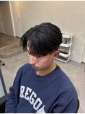 曲がる縮毛矯正×センターパート