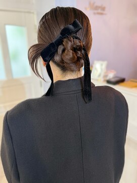 シエルバイアフロート(ciel by afloat) 【山田】結婚式ヘアカチモリシニヨン お呼ばれヘア