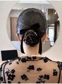 逗子葉山タイトアレンジ結婚式ヘアメイクヘアアレンジ二次会R84