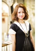 【大人可愛い】ウェーブボブスタイル