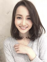 シルクレイ 吉祥寺店(Silk-lei) 大人かわいいかきあげボブカーキベージュ20代30代40代吉祥寺