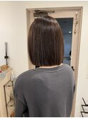 切りっぱなしボブ