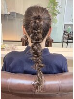 ディア(.eer)&nbsp;編みおろしポニー♪/お呼ばれヘア  ロング