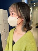オリーブカラーフェイスフレーミング